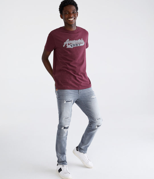 Aeropostale Skinny Jean Grey 30 x 34 3