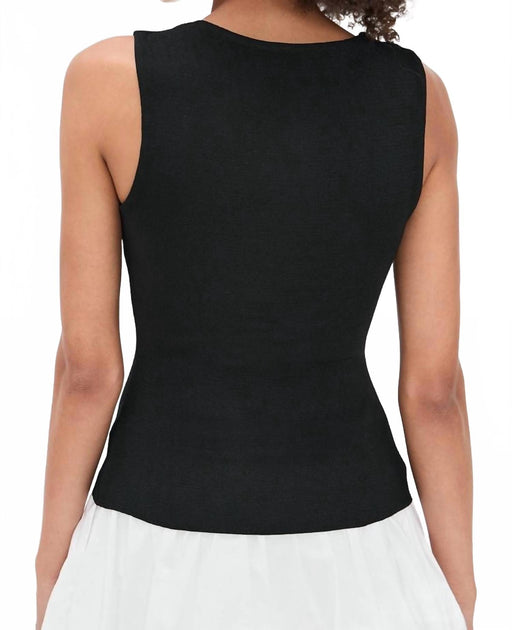 STAUD Marisa Button Front Vest Schwarz Medium 3