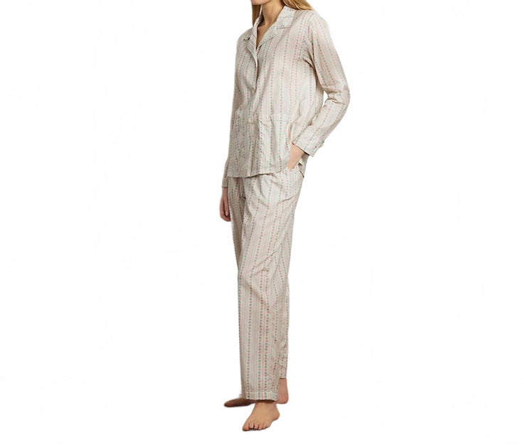 The Sleep Code Printed Floral Cotton Long Pajama Set Multi Large 4