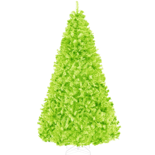 Best Choice Products Artificial Christmas Tree 6ft Unlit Pine Lime Green 2