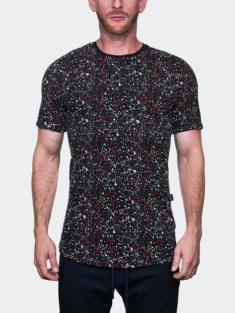 Maceoo TeeHLZip Spash Black T-Shirt Black Large 2