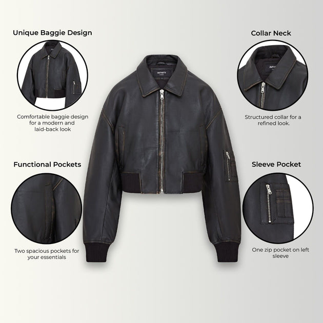 Infinity Over Bomber Jacket Black XXL 3