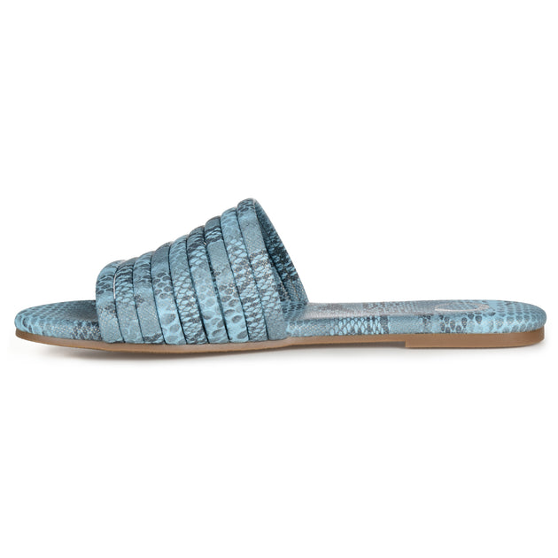 Journee Collection Marisol Slide Blue US 7.5 3