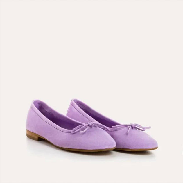 フラットシューズ REQINS Carmen Blanc Cuir Reqins Carmen Peau In Lavender | ShopSimon