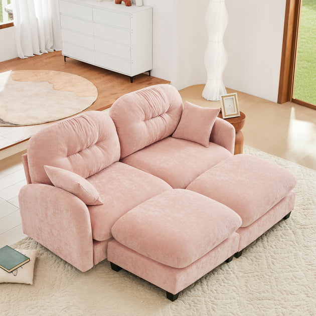 Streamdale Cloud Sectional Couch Pink 2