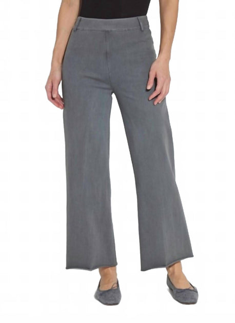 Lysse Erin Wide Leg Pant Grey Small 2