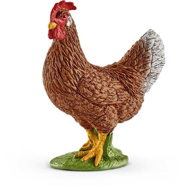 Schleich Hen Toy Figure Brown 2