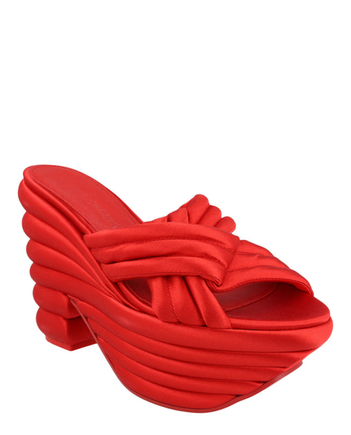 Salvatore Ferragamo Rey Platform Sandals Red US 9 3