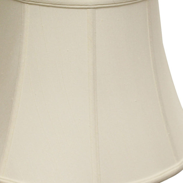 Hivvago 46 cm Weißer veränderter Bell Monay Shantung Lampenschirm 4
