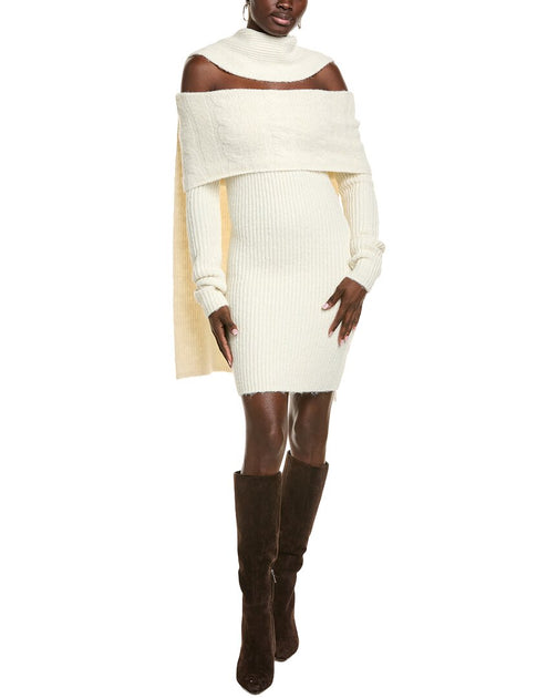 Endless Rose Off-Shoulder Sweaterdress Beige Medium 2
