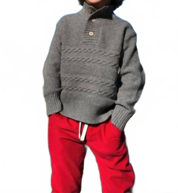 ME & HENRY Cable Sweater Grey 12-18 Months 2