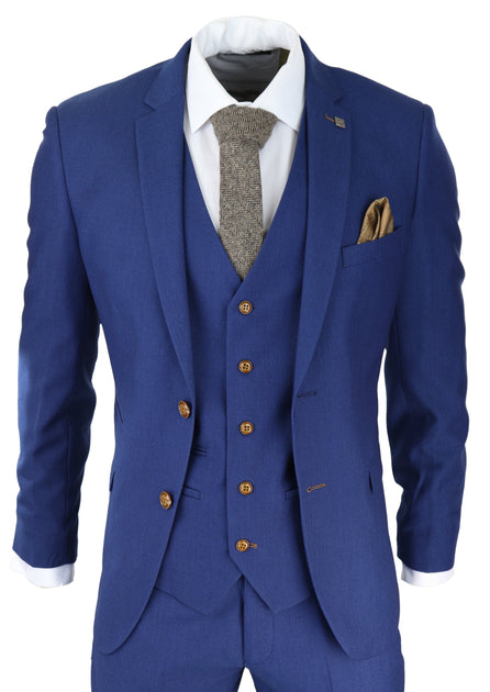 Paul Andrew Mayfair 3 Piece Suit Blue US 46 Regular 2