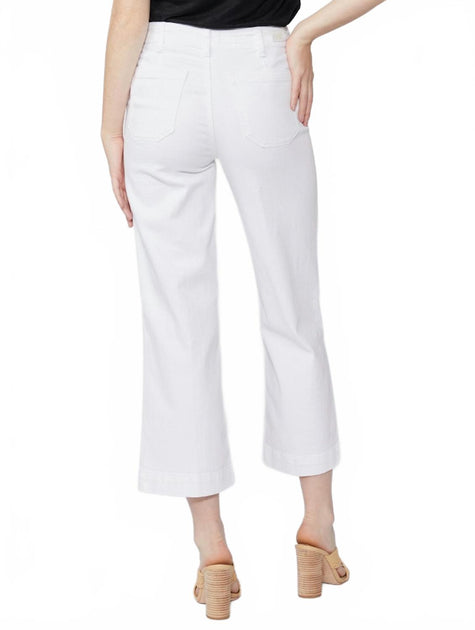 PAIGE Nellie Culotte Jeans White 25 3