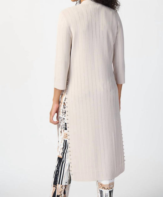 Joseph Ribkoff Longline Cardigan Beige Medium 3