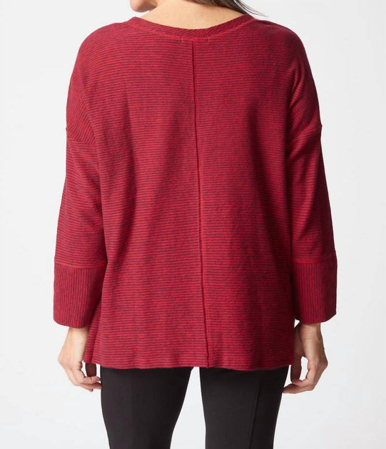 Habitat Canyon Pasadena Stripe Shirt Red Medium 3