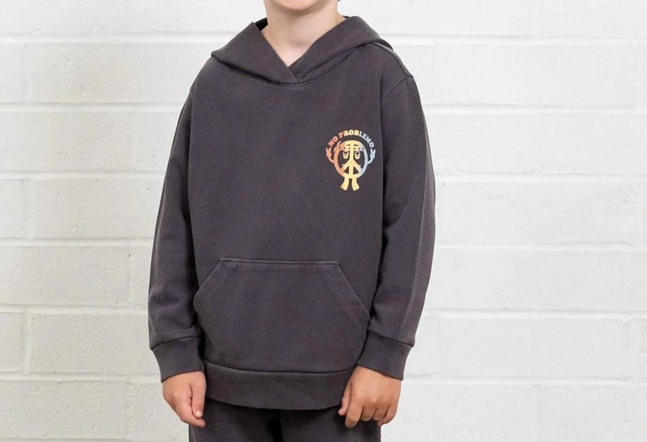 Tiny Whales No Problemo Hoodie Grey US 7 3