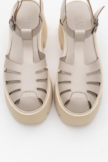 Prologue Shoes Verua Platform Sandal Brown US 5.5 4