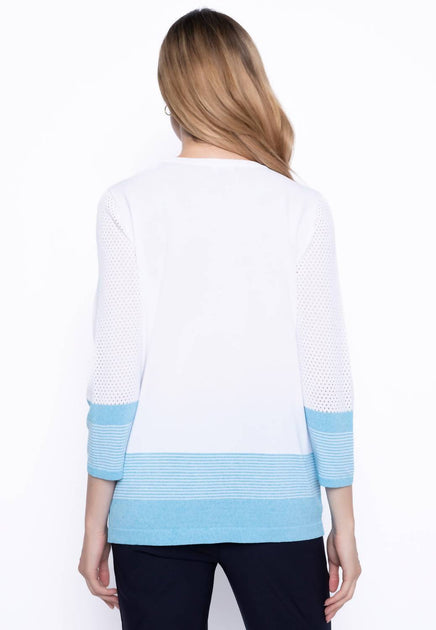 Picadilly Knitted Stripe Top Multi Small 3
