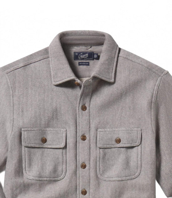 F/X Fusion Herringbone Shirt Jacket Grey XL 4