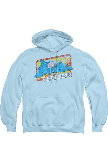 Gildan DC Comics Supermobile Hoodie Blue XL 2