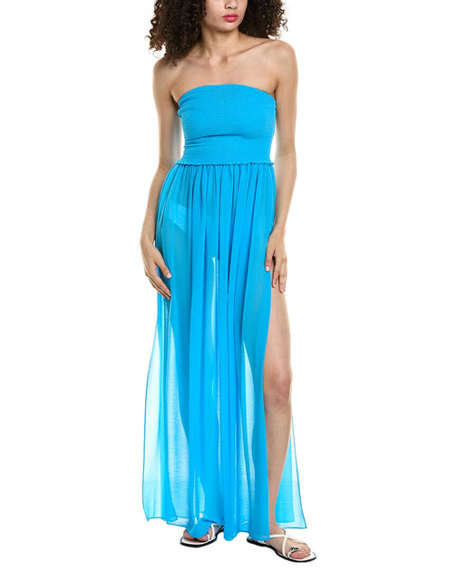 Ramy Brook Calista Maxi Dress Blue XLarge 2