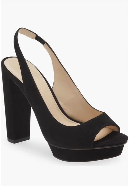 Pelle Moda Palma Slingback Sandal Black US 7 2