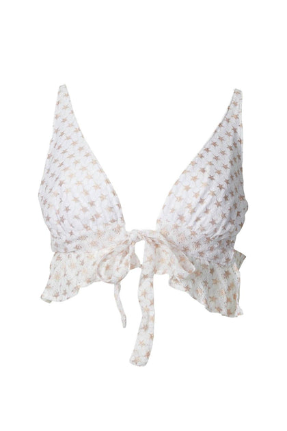 SOAH Sarah Triangle Bikini Top Beige Medium 3