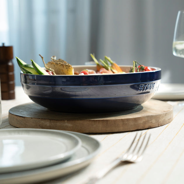 Staub Shallow Serving Bowl White 11.5-inch 6