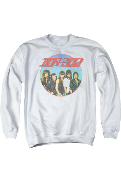 Gildan Bon Jovi Sphere Crewneck Sweatshirt White XL 2