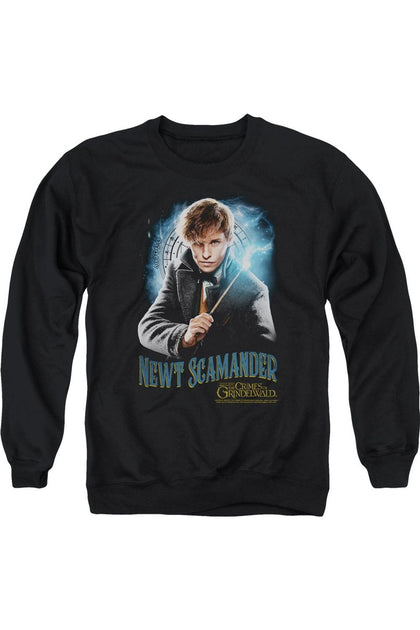 Gildan Fantastic Beasts 2 Scamander Monogram Crewneck Sweatshirt Black XXX-Large 2
