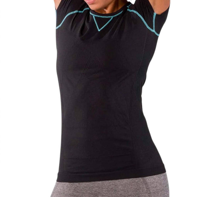 Zensah Run Seamless Short Sleeve Top Black Small 2