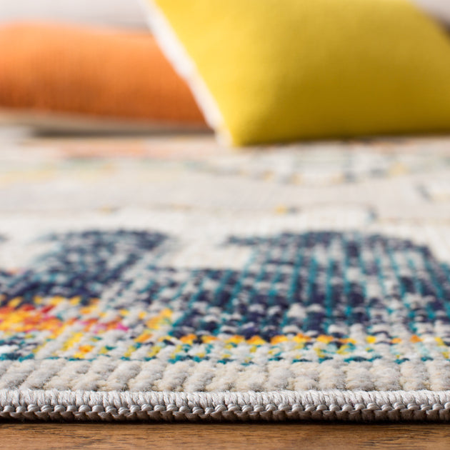 Tapis Safavieh Crystal CRS517, Gris clair / Orange 4