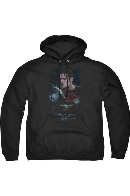 Gildan Batman V Superman Super Angry Hoodie Black Medium 2