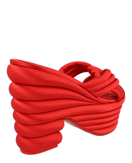 Salvatore Ferragamo Rey Platform Sandals Red US 9 4