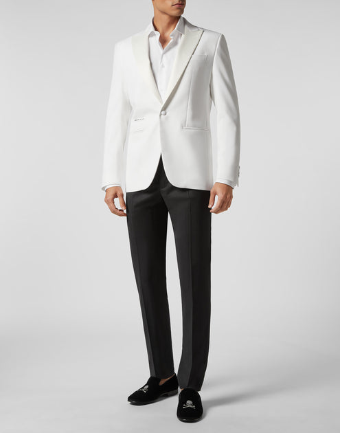 Philipp Plein Light Wool Blazer Lord Fit White EU 46 3