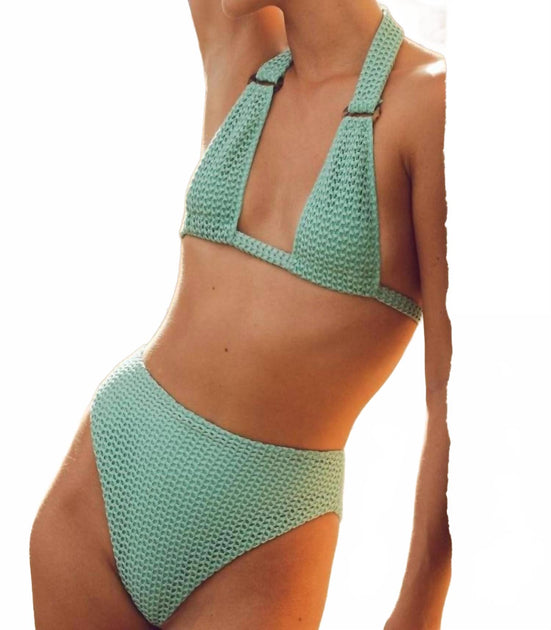 Montce Crochet Paula Bikini Bottom Blue XLarge 2