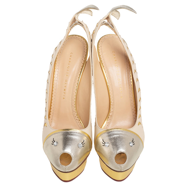 Charlotte Olympia Seaside Platform Sandals Multi EU 39 4