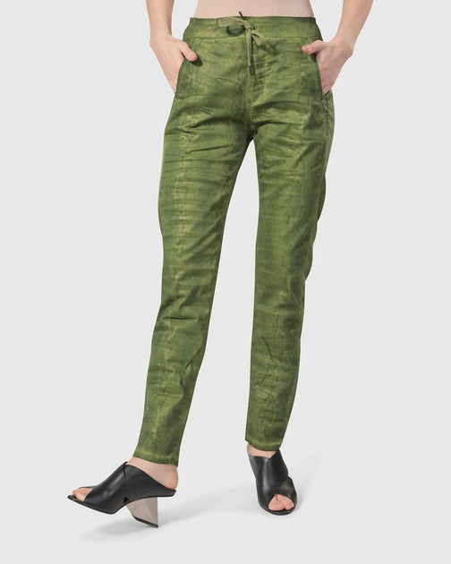 Alembika Fearless Iconic Stretch Jeans Green US 10 3