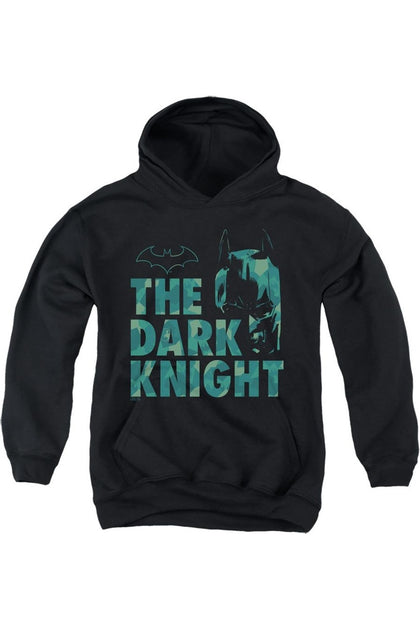 Gildan Batman Cutting Pattern Youth Hooded Sweatshirt Black Large 2