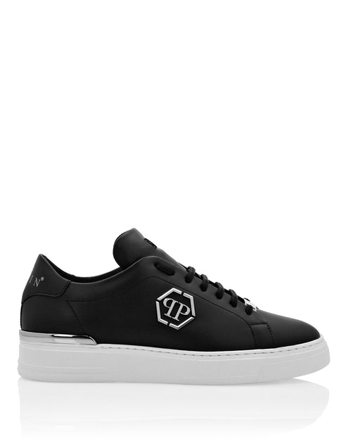 Philipp Plein Hexagon Leather Lo-Top Sneaker Black EU 41 4
