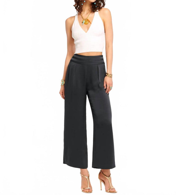 Ramy Brook Joss Cropped Pant Black US 8 2