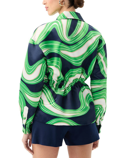 Trina Turk Ellena Top Green Medium 3