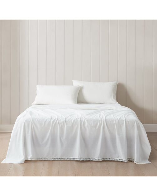 Lush Decor Evelyn Sheet Set White 2