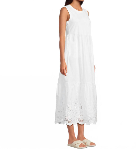 knee length dresses for ladies Elliott Lauren Women's Eyelet Dress