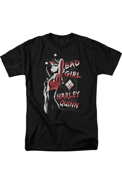 Gildan Batman Bad Girl Kurzarm T-Shirt Schwarz Large 2