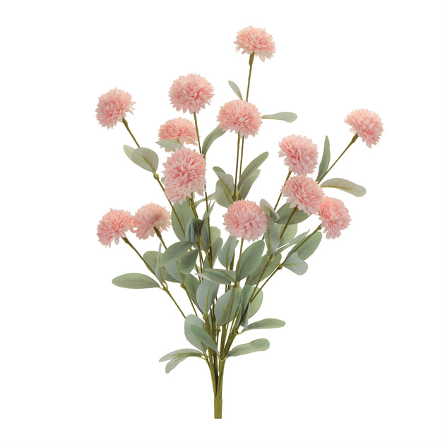 Melrose International Mini Mum Floral Busch (4er-Set) - Pink, Grün 2