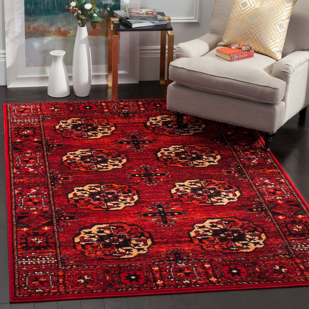 Safavieh VTH212 Vintage Hamadan Area Rug Red Multi 2