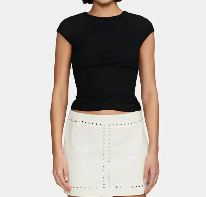 Ownley Martha Baby Tee Black XSmall 2