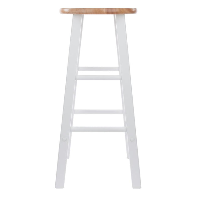 Ensemble de 2 tabourets de bar Element Winsome Wood, Naturel & Blanc 4