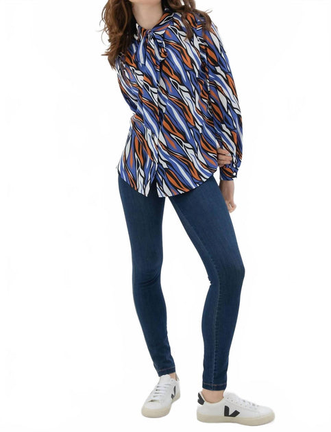 MARBLE Printed Blouse White Small 3